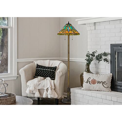 60W X 2 Metal/Resin Tiffany Table Lamp With Pull Chain Switches - Cal Lighting