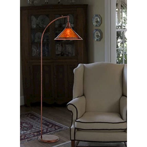 60W Downbridge Adjustable Metal Floor Lamp With Mica Shade - Cal Lighting