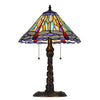 60W X 2 Metal/Resin Tiffany Table Lamp With Pull Chain Switches - Cal Lighting