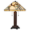 60W X 2 Metal/Resin Tiffany Table Lamp With Pull Chain Switches - Cal Lighting