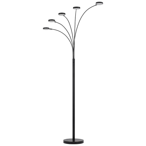 Malibu Intergrated Led 8W X 5 Metal Arc Floor Lamp - Cal Lighting