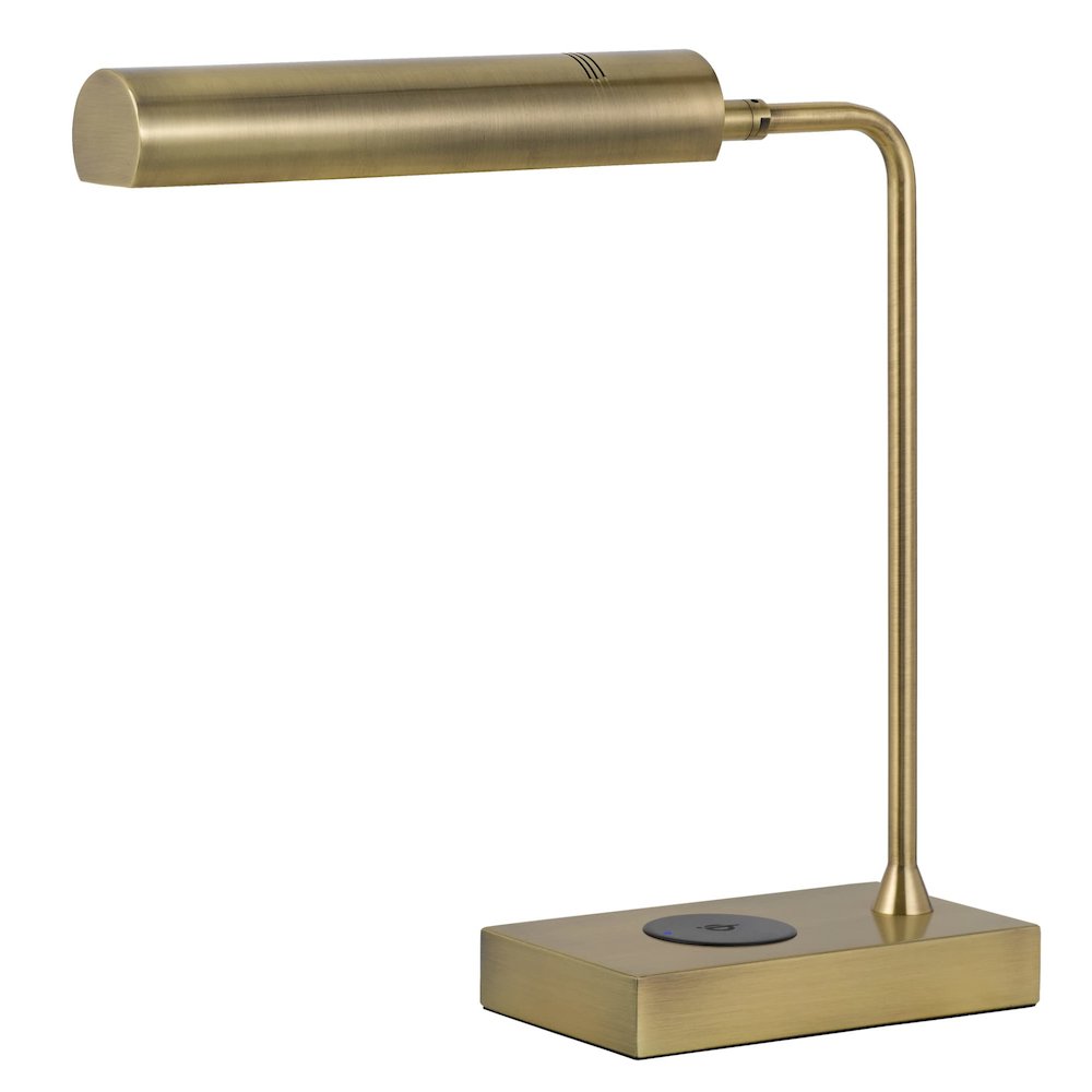 Delray 12W Intergrated Led Metal Desk Lamp With Wireless Charging Port - Cal Lighting