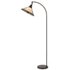 60W Downbridge Adjustable Metal Floor Lamp With Mica Shade - Cal Lighting
