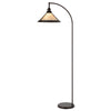 60W Downbridge Adjustable Metal Floor Lamp With Mica Shade - Cal Lighting