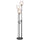 60W X 3 Oconto Metal Floor Lamp With Patterned Glass Shades. - Cal Lighting