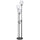 60W X 3 Oconto Metal Floor Lamp With Patterned Glass Shades. - Cal Lighting