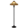 60W X 2 Metal/Resin Tiffany Table Lamp With Pull Chain Switches - Cal Lighting