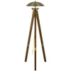 Lakeland 18W Intergrated Led Tripod Birch Wood Floor Lamp - Cal Lighting