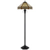 60W X 2 Metal/Resin Tiffany Table Lamp With Pull Chain Switches - Cal Lighting