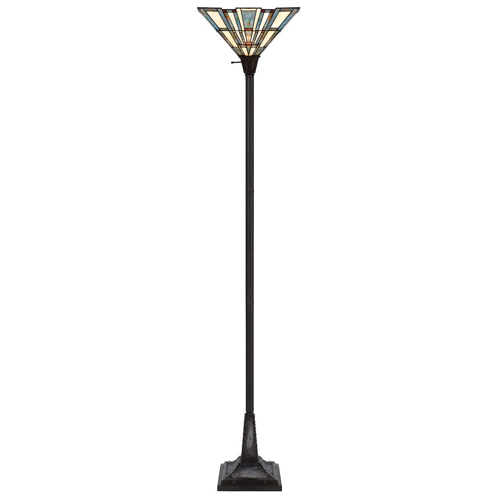 150W 3 Way Metal/Resin Tiffany Torchiere - Cal Lighting