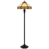 60W X 2 Metal/Resin Tiffany Table Lamp With Pull Chain Switches - Cal Lighting