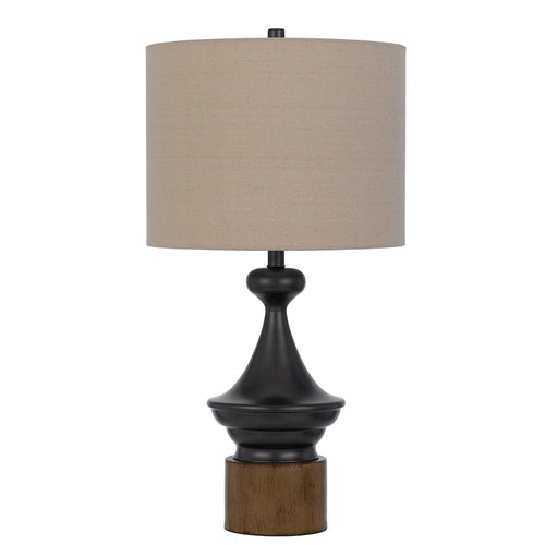 150W 3 Way Sterling Metal/Table Lamp - Cal Lighting