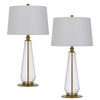 150W 3 Way Southington Glass Table Lamp - Cal Lighting
