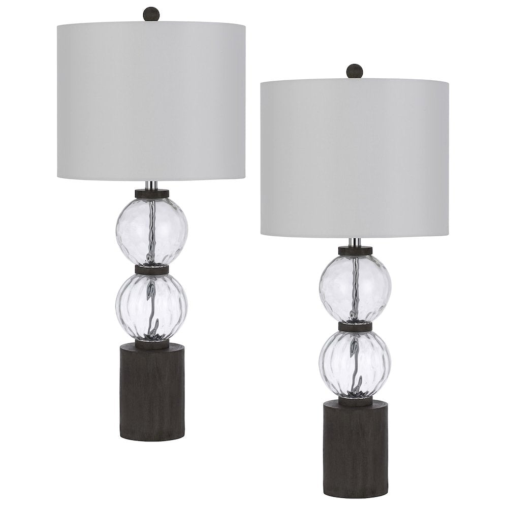 150W 3 Way Mystic Glass/Resin Table Lamp - Cal Lighting