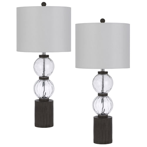 150W 3 Way Mystic Glass/Resin Table Lamp - Cal Lighting