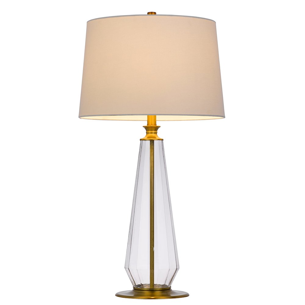150W 3 Way Southington Glass Table Lamp - Cal Lighting