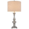 100W Nampa Resin Table Lamp With Hardback Drum Fabric Shade (Sold As Pairs) - Cal Lighting