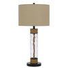 150W 3 Way Bartow Glass/Metal Table Lamp - Cal Lighting