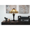 60W X 2 Metal/Resin Tiffany Table Lamp With Pull Chain Switches - Cal Lighting