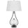 Forssa 100W 3 Way Table Lamp With 2W Led Night Light In Glass And Metal Base. - Cal Lighting