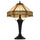 60W X 2 Metal/Resin Tiffany Table Lamp With Pull Chain Switches - Cal Lighting