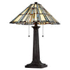 60W X 2 Metal/Resin Tiffany Table Lamp With Pull Chain Switches - Cal Lighting