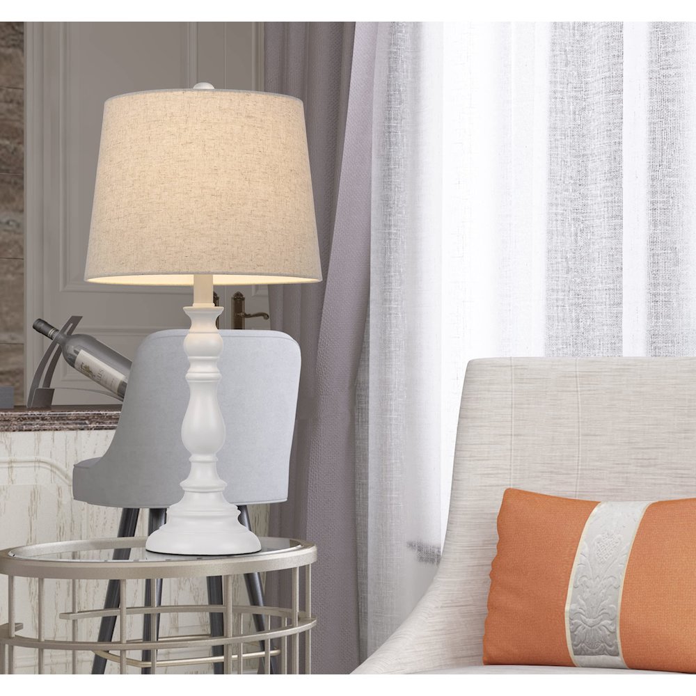 60W Chester Resin Table Lamp - Cal Lighting