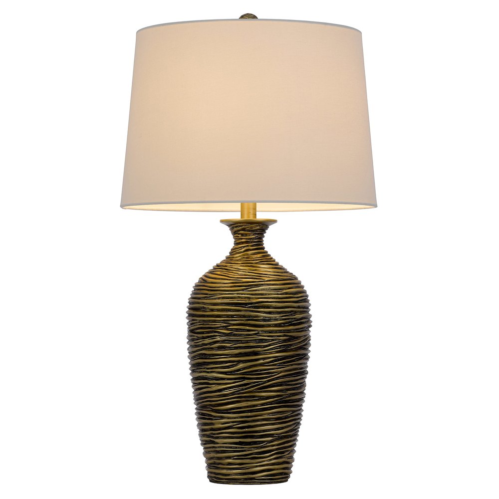 150W 3 Way Aurora Resin Table Lamp - Cal Lighting