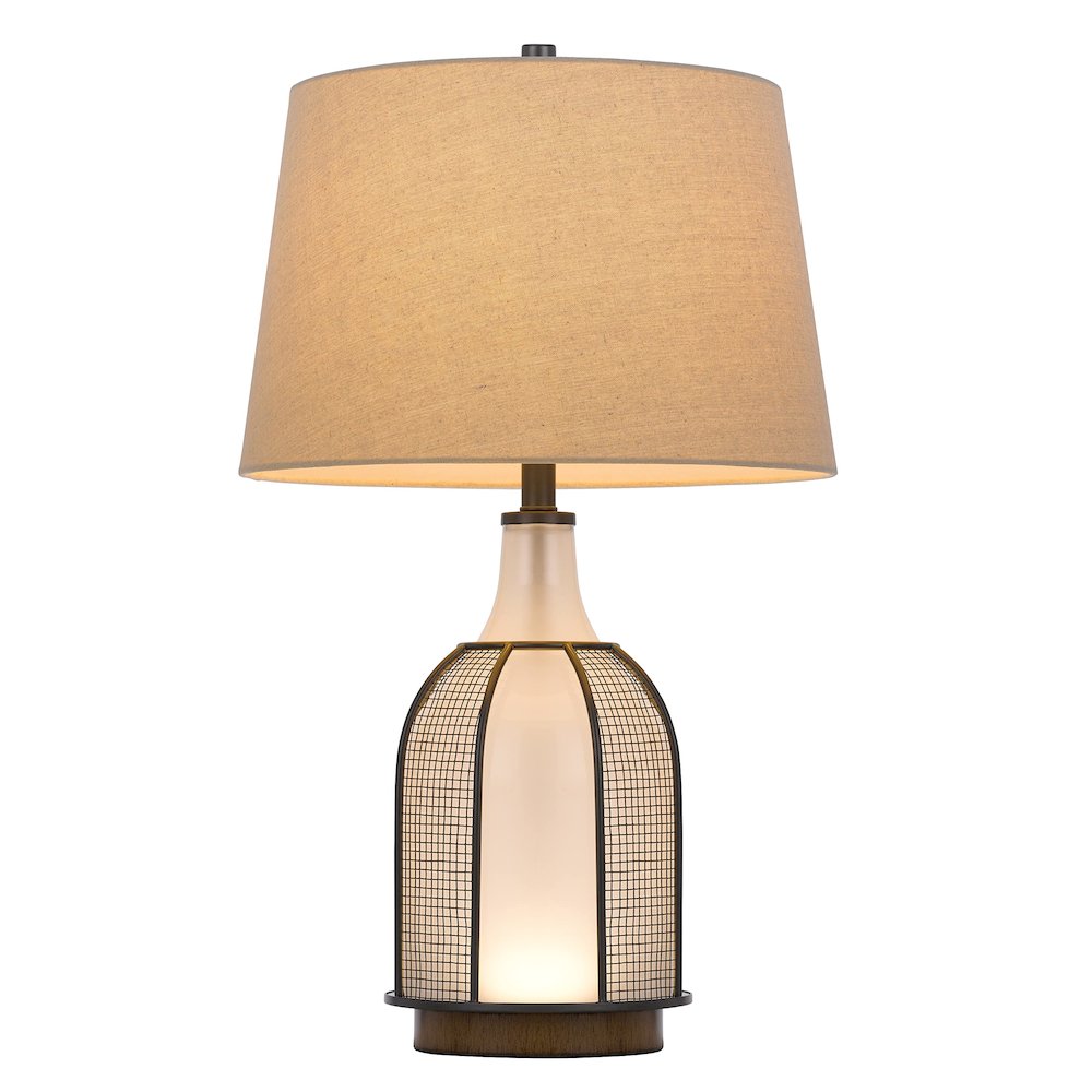 100W Morgan Glass Table Lamp - Cal Lighting