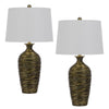 150W 3 Way Aurora Resin Table Lamp - Cal Lighting