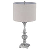 100W Nampa Resin Table Lamp With Hardback Drum Fabric Shade (Sold As Pairs) - Cal Lighting