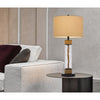 150W 3 Way Bartow Glass/Metal Table Lamp - Cal Lighting