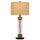 150W 3 Way Bartow Glass/Metal Table Lamp - Cal Lighting