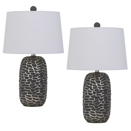 150W 3 Way Menlo Resin Table Lamp - Cal Lighting