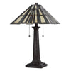 60W X 2 Metal/Resin Tiffany Table Lamp With Pull Chain Switches - Cal Lighting