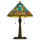 60W X 2 Metal/Resin Tiffany Table Lamp With Pull Chain Switches - Cal Lighting