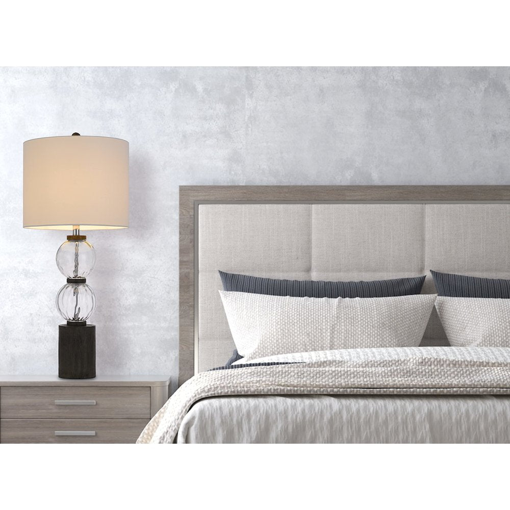 150W 3 Way Mystic Glass/Resin Table Lamp - Cal Lighting