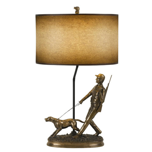 150W Hunter Resin Table Lamp - Cal Lighting