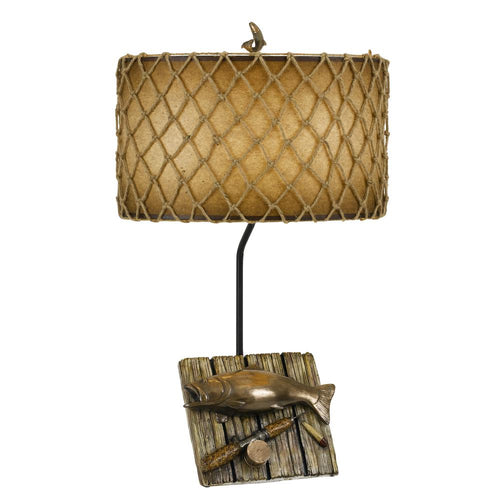 150W Fishing Resin Table Lamp - Cal Lighting