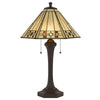 60W X 2 Tiffany Table Lamp - Cal Lighting