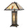60W X 2 Tiffany Table Lamp With 7W Night Light - Cal Lighting