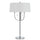 60W X 2 Lesinametal  Floor Lamp With Linen Shade - Cal Lighting