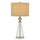 Kingsley Glass Table Lamp With Fabric Drum Shade - Cal Lighting