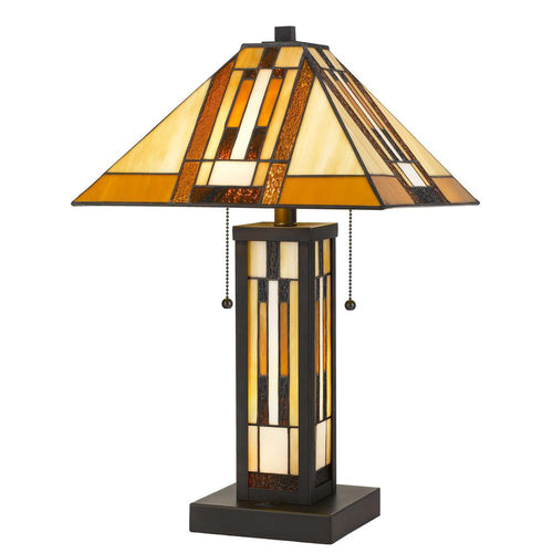 Tiffany Table Lamp W/7W Night Light - Cal Lighting