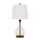 150W 3 Way Kittery Glass Table Lamp With Hardback Fabric Shade - Cal Lighting