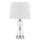 Eden Glass Table Lamp With Taper Drum Hardback Shade - Cal Lighting