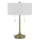 Kendal Metal Table Lamp With Pull Chain Switch, Drum Fabric Shade - Cal Lighting