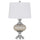 Ossona Metal/Glass Table Lamp With Hardback Taper Drum Shade - Cal Lighting