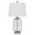 Solaro Distressed Glass Table Lamp With Hardback Taper Drum Shade - Cal Lighting