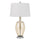 Carpiano Glass Table Lamp With Hardback Taper Drum Shade - Cal Lighting